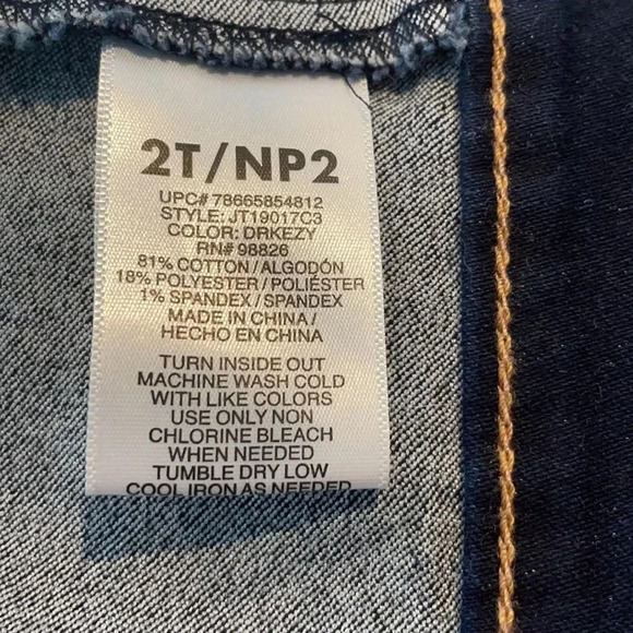 Jordache toddler Jean jacket Dark wash Size 2T NWOT - Picture 5 of 8